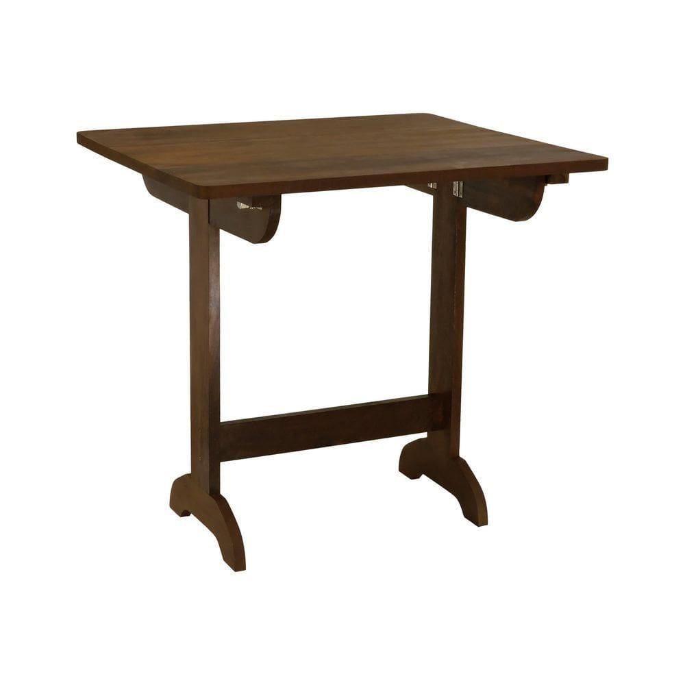 Mesa Dobrável Ipanema 80x70cm Madeira Imbuia Maciça Stain Imbuia
