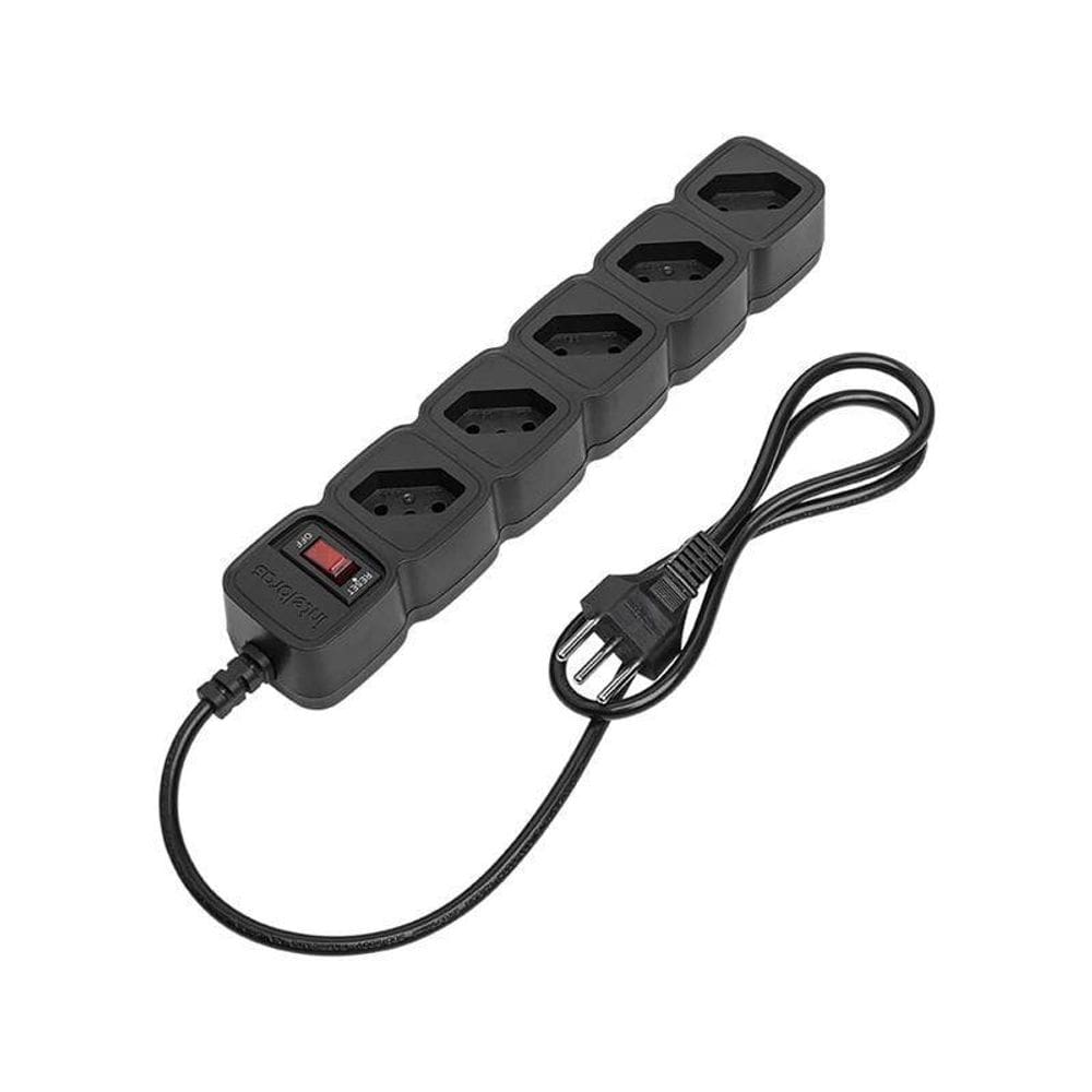 Protetor Eletrônico Com 5 Tomadas Epe 205 Preto Bivolt