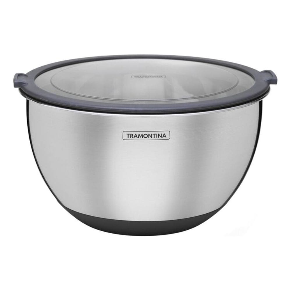 Bowl Com Tampa Tramontina Em Aço Inox 3l Hermético