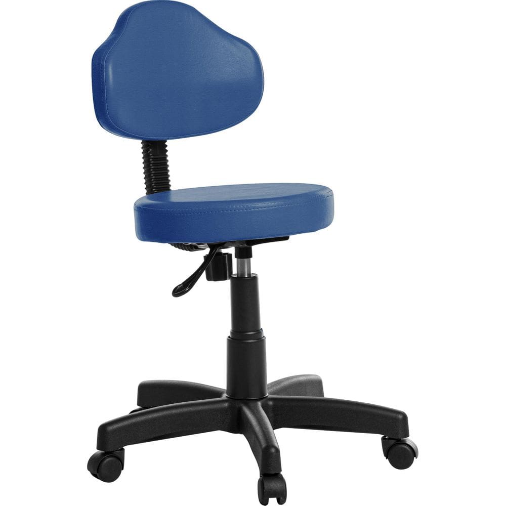 Cadeira Mocho Giratoria Plus Em Courissimo Azul