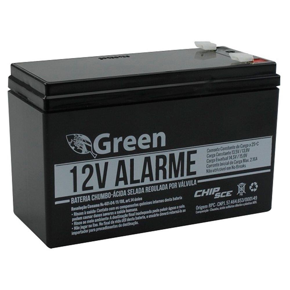 Bateria Recarregavel Selada Green 12v 7a
