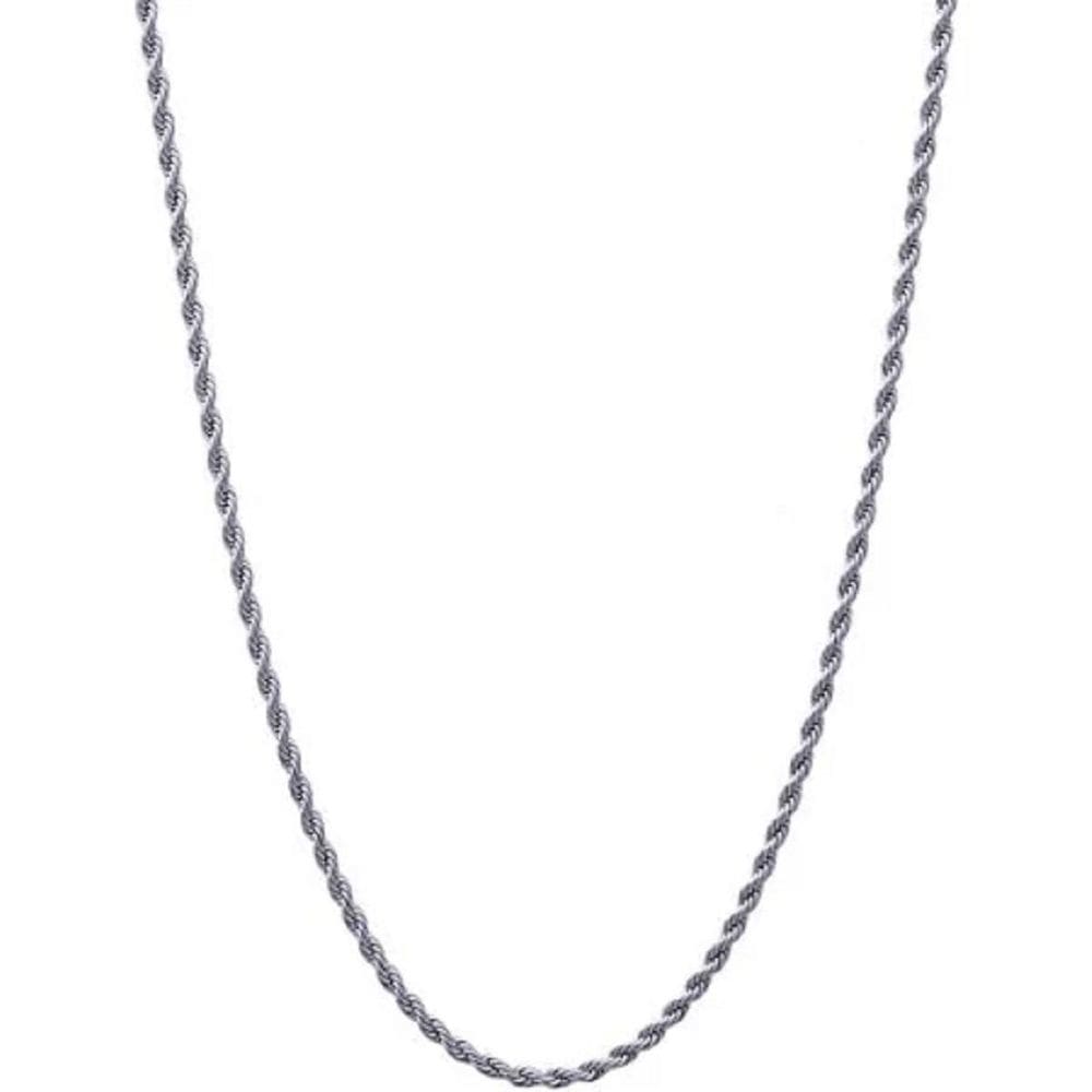 Cordão Masculino Baiano Com 60 Cm De Comprimento Aço Inox