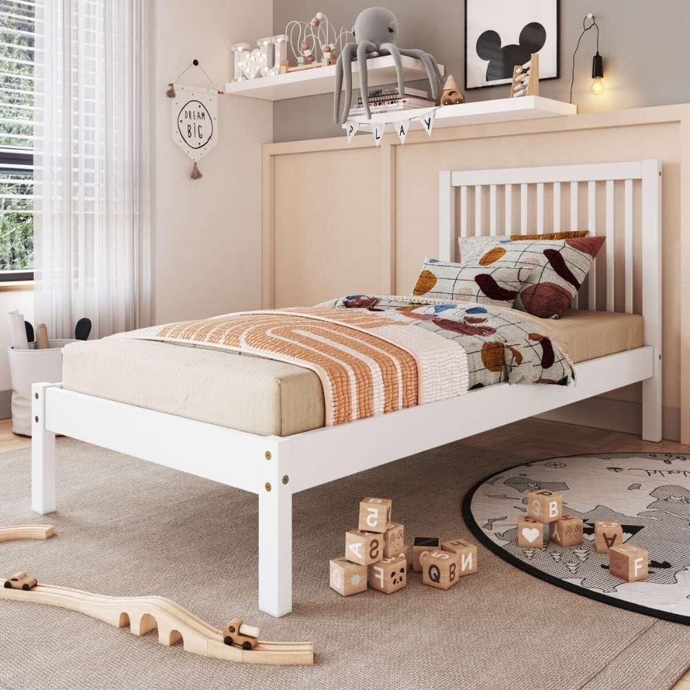 Cama Solteiro De Madeira Para Colchão 88x188cm Multimóveis