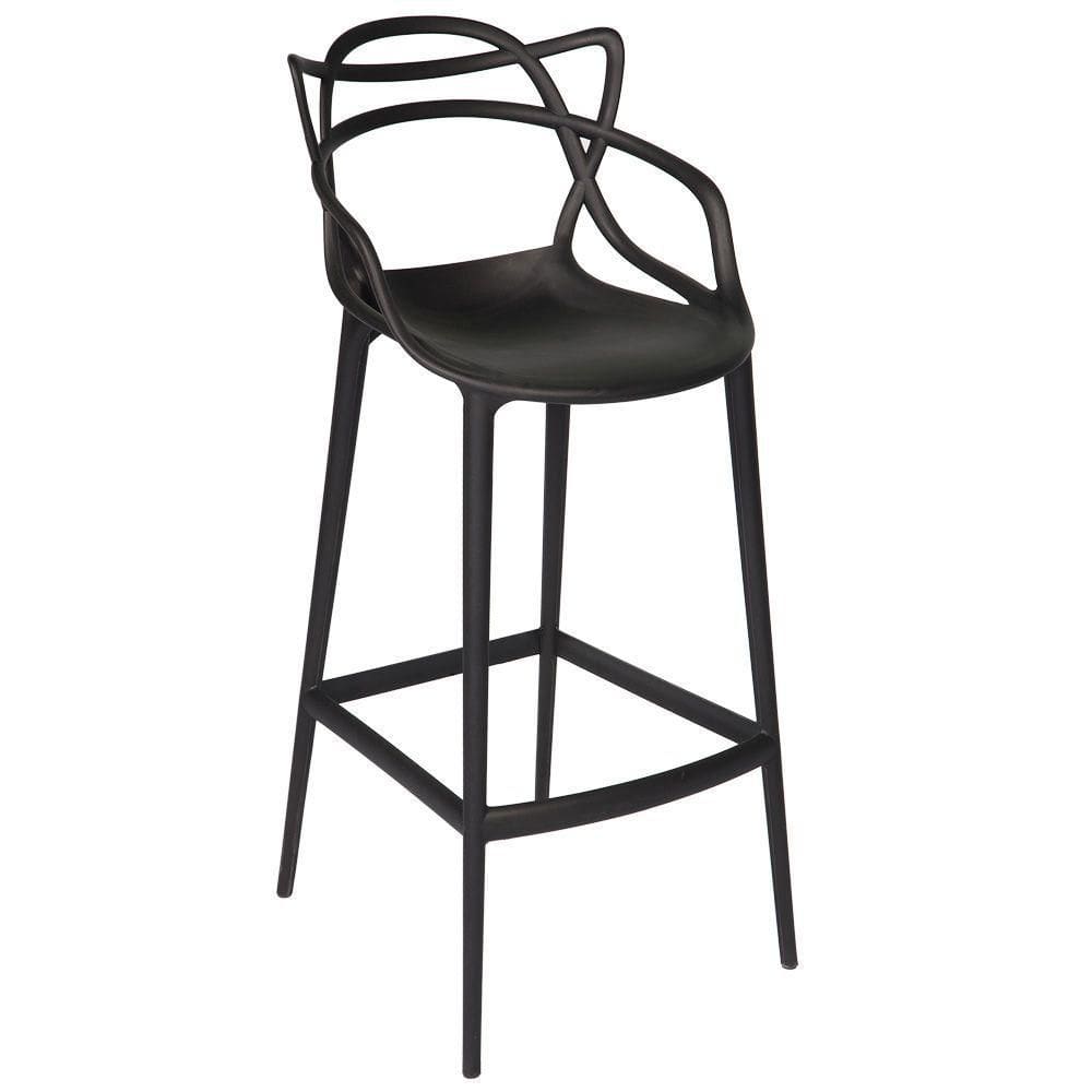 Banqueta Média Masters Allegra - 66 Cm - Preto