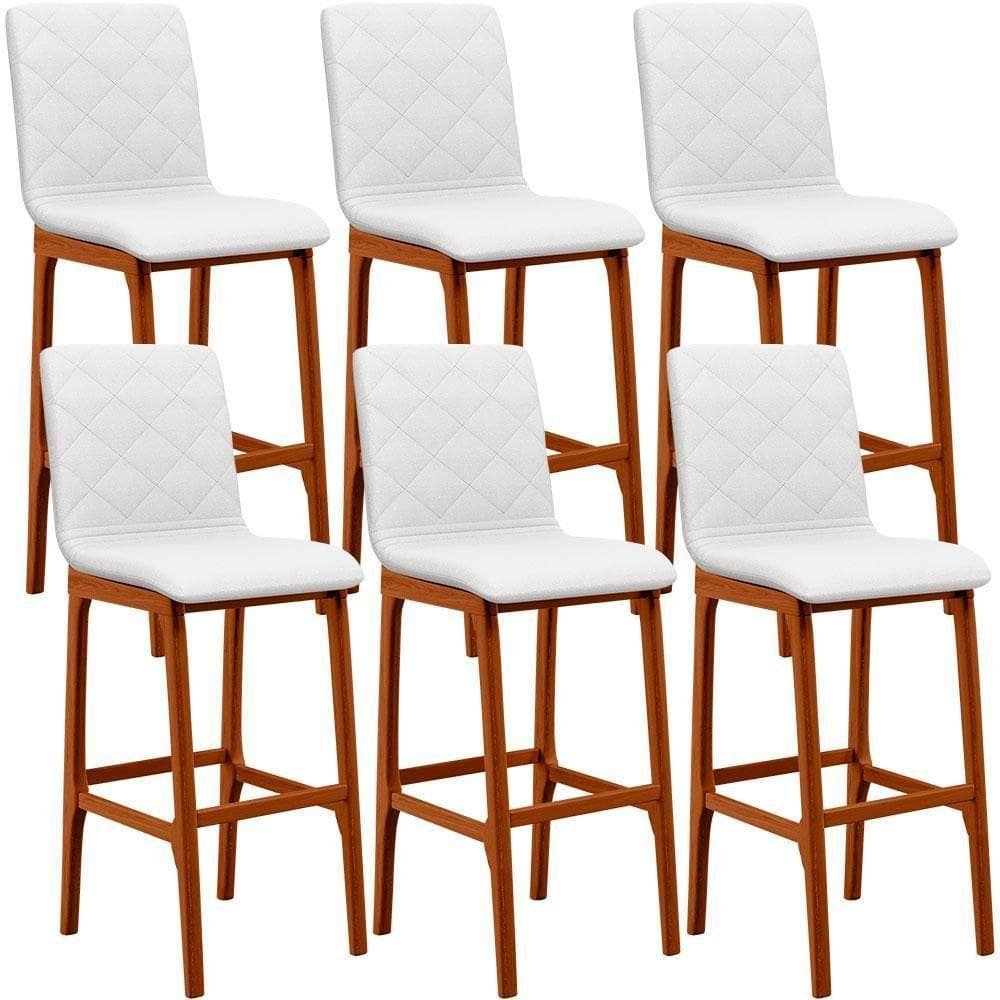 Kit 06 Banquetas Altas Zoe Facto Branco
