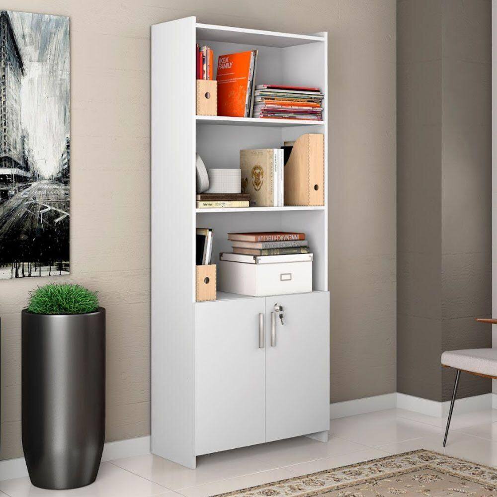 Armário Multiuso Para Escritório Com 2 Portas 56118 Notável Branco New