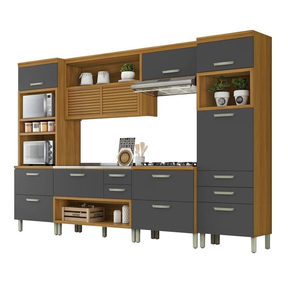 Cozinha 5 Peças Princesa Nesher Freijó-grafite