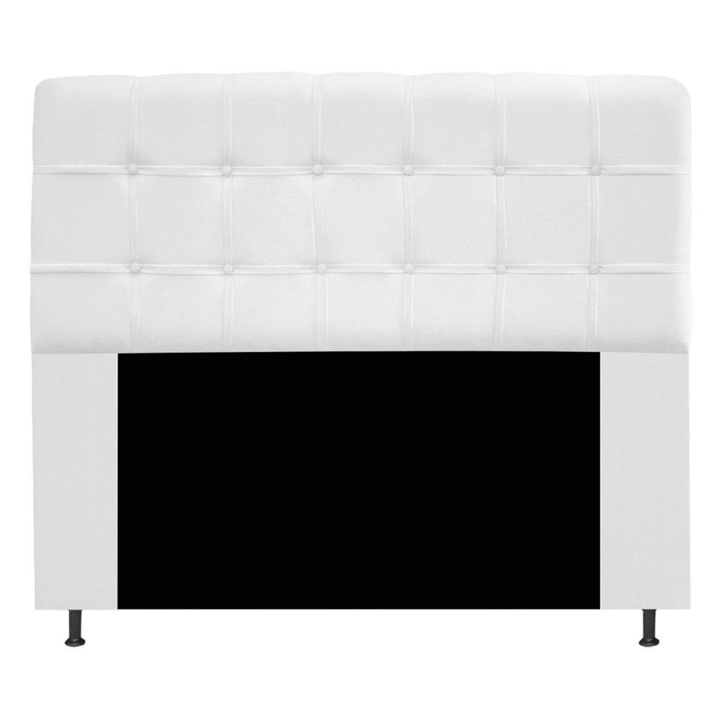 Cabeceira Mel 195 Cm King Size Com Botonê Suede Branco