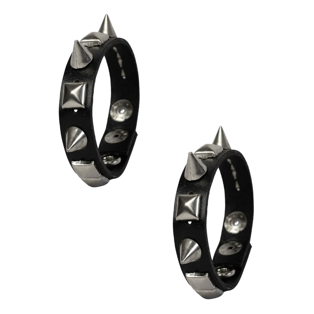 Kit C/ 2 Braceletes Pulseira Punk Rock Gótico K-pop - 1 Par