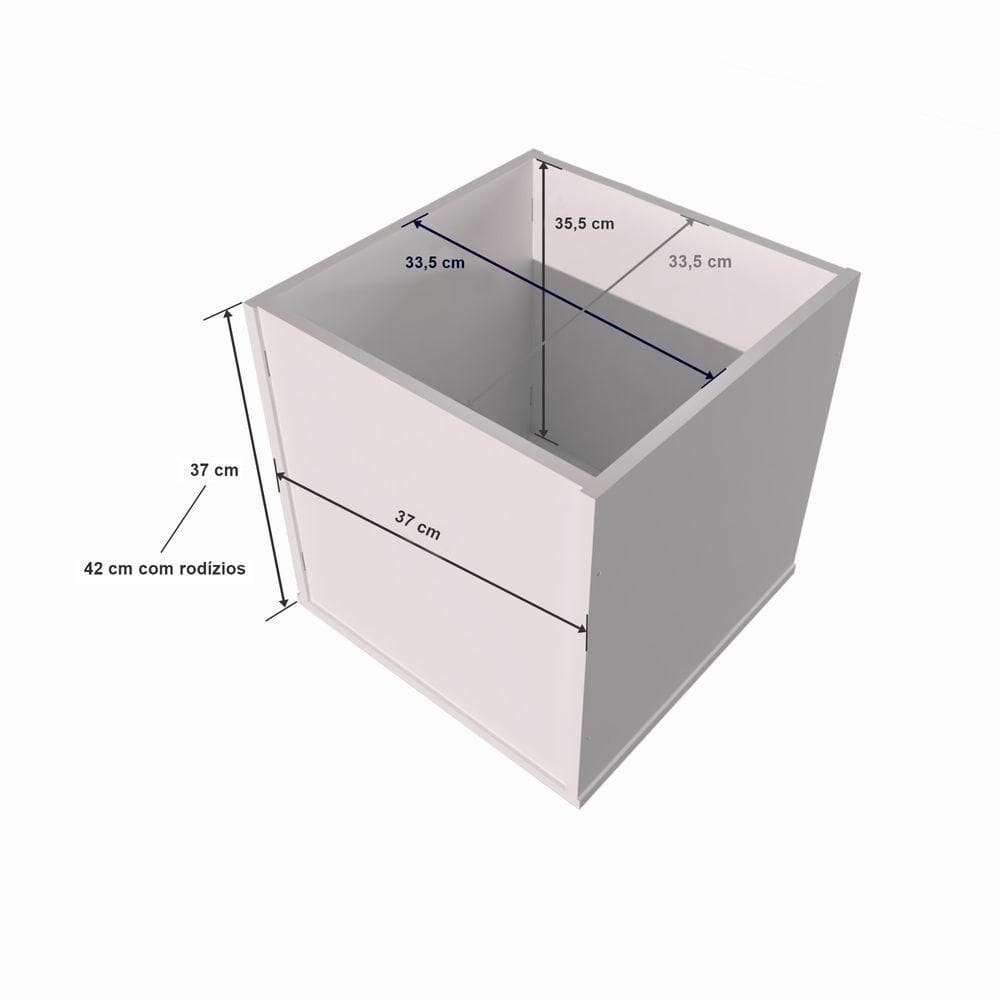 Rack Com Baús Porta Carrinhos E Livreiro Caleb 100% Mdf