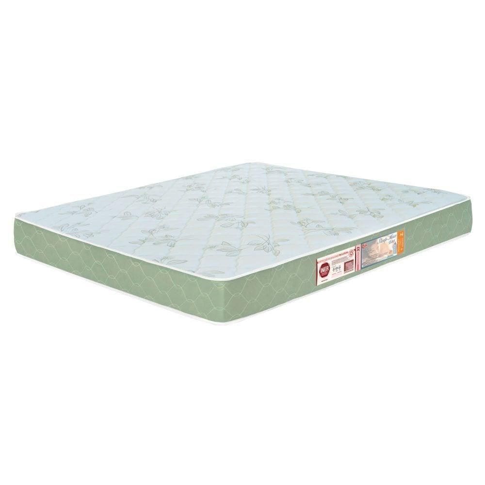 Colchão Casal King Sleep Max Espuma D33 180X200X15Cm Branco/Verde - Castor