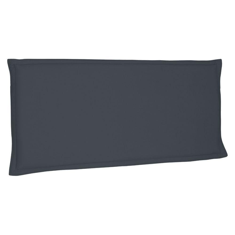 Cabeceira Painel Estofada Box Casal Veneza 140cm Cinza