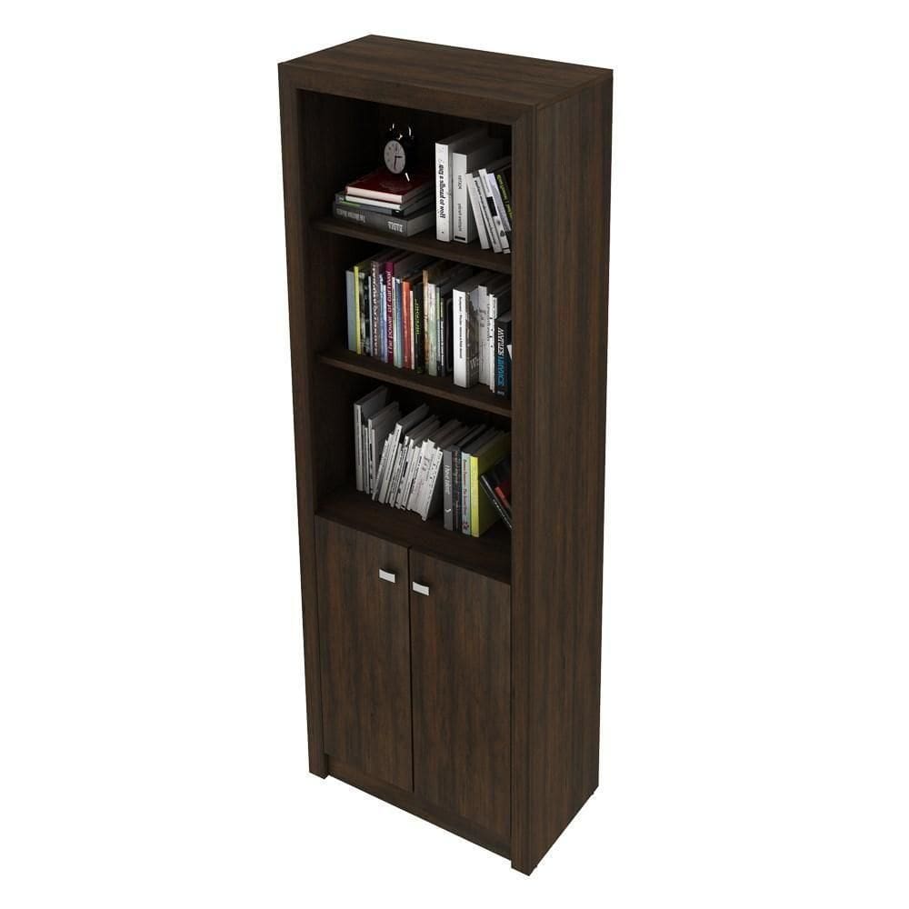 Armário Organizador Home Office De 171,5cm Me4110 Rústico