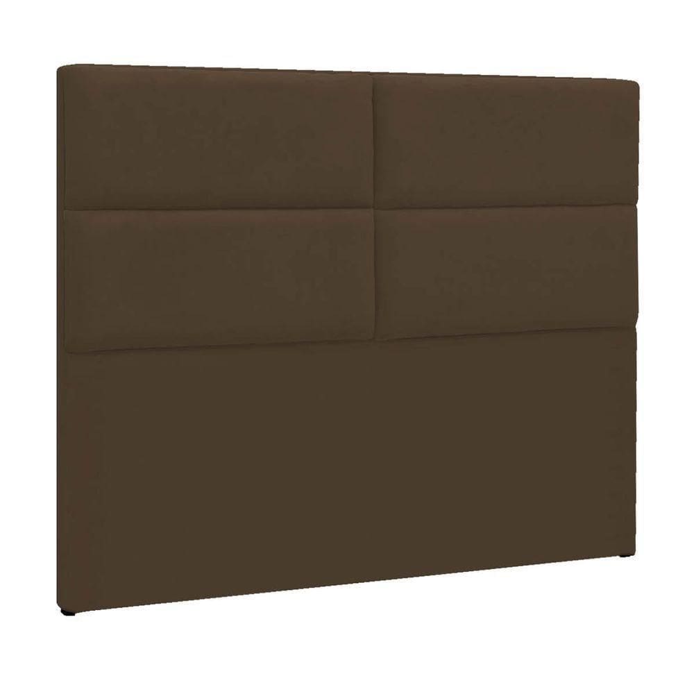 Cabeceira Solteiro Berlim P04 90 Cm Suede Marrom
