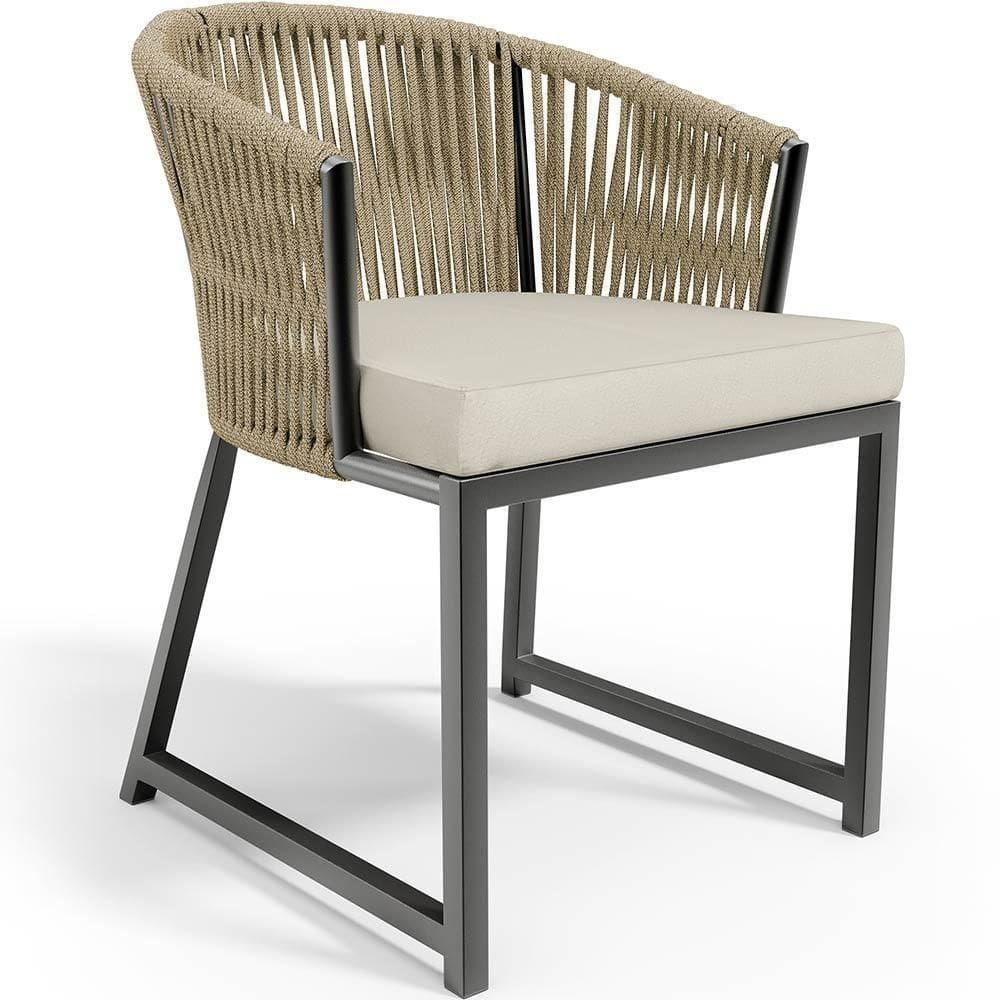 Cadeira Decorativa Para área Gourmet Cozinha Varanda Corda Náutica Bethari D04 Bege - Lyam Decor