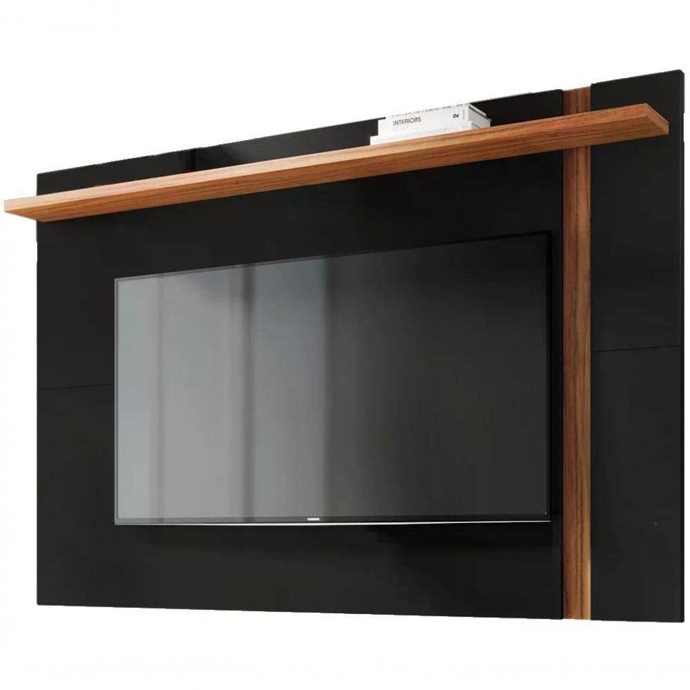 Painel Extensivel Tv 70\" Leme Preto Noce Milano Clb Preto No