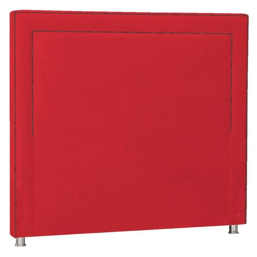 Cabeceira King Moscou P04 195 Cm Suede Vermelho