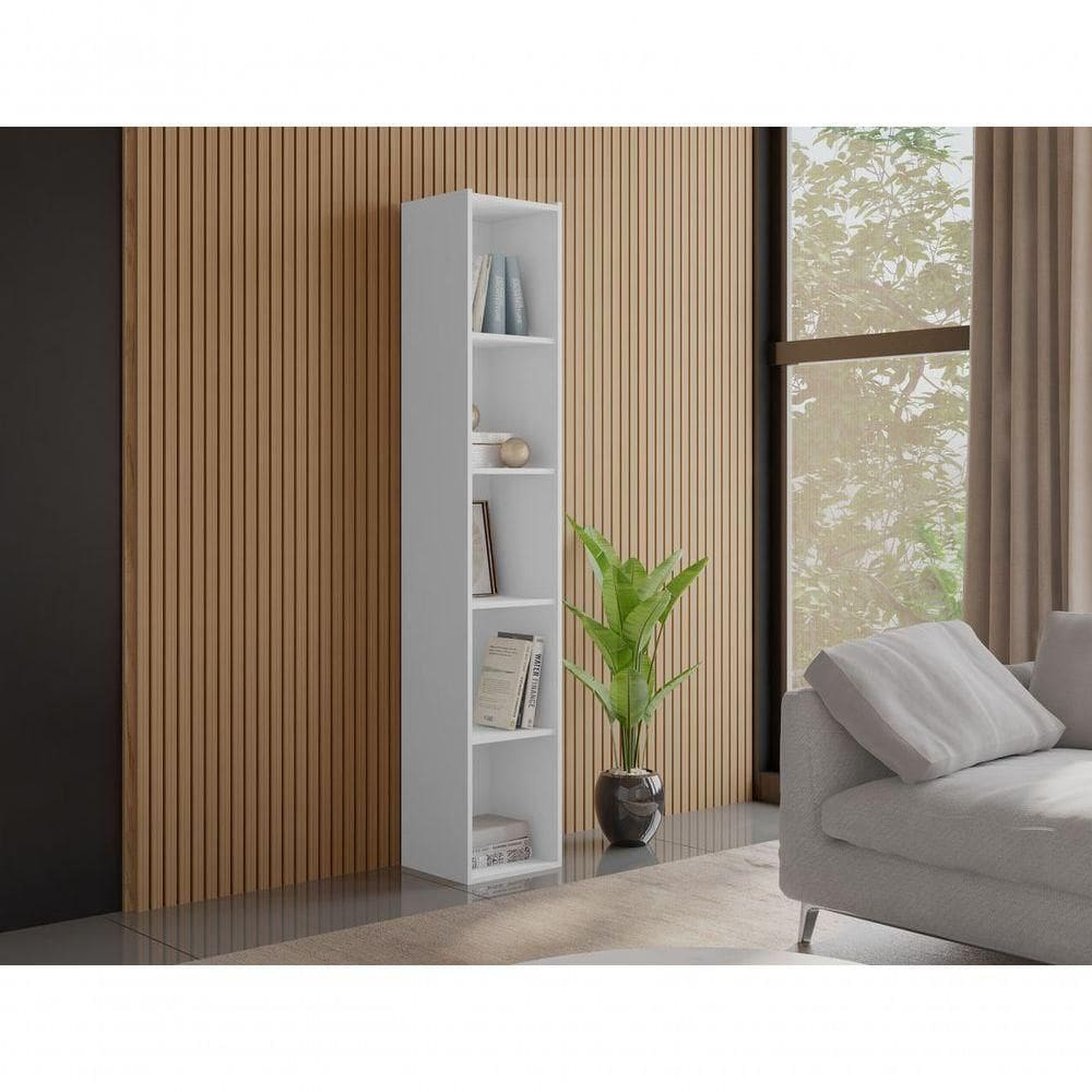 Estante Livreiro Com Prateleiras Janaína Branco