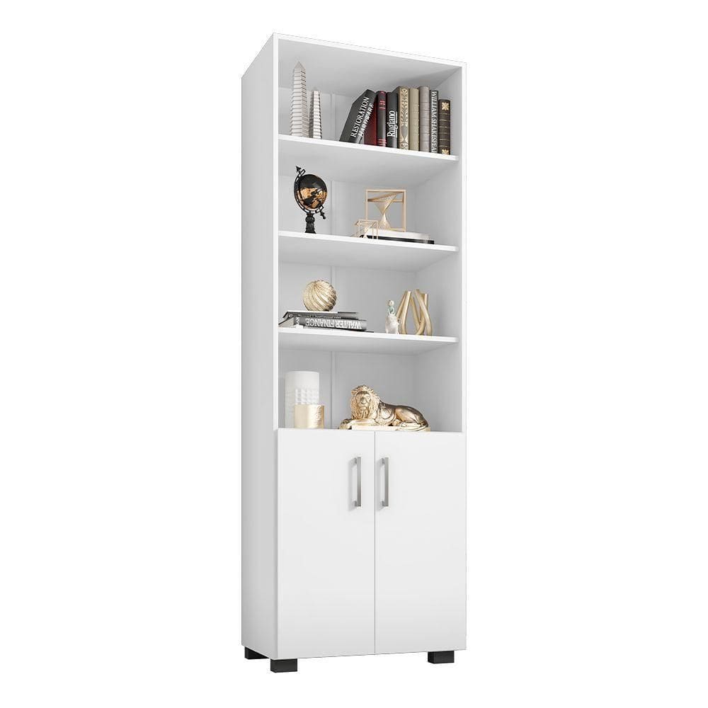 Livreiro Office Brian 02 Portas Pequenas L01 Branco Tx