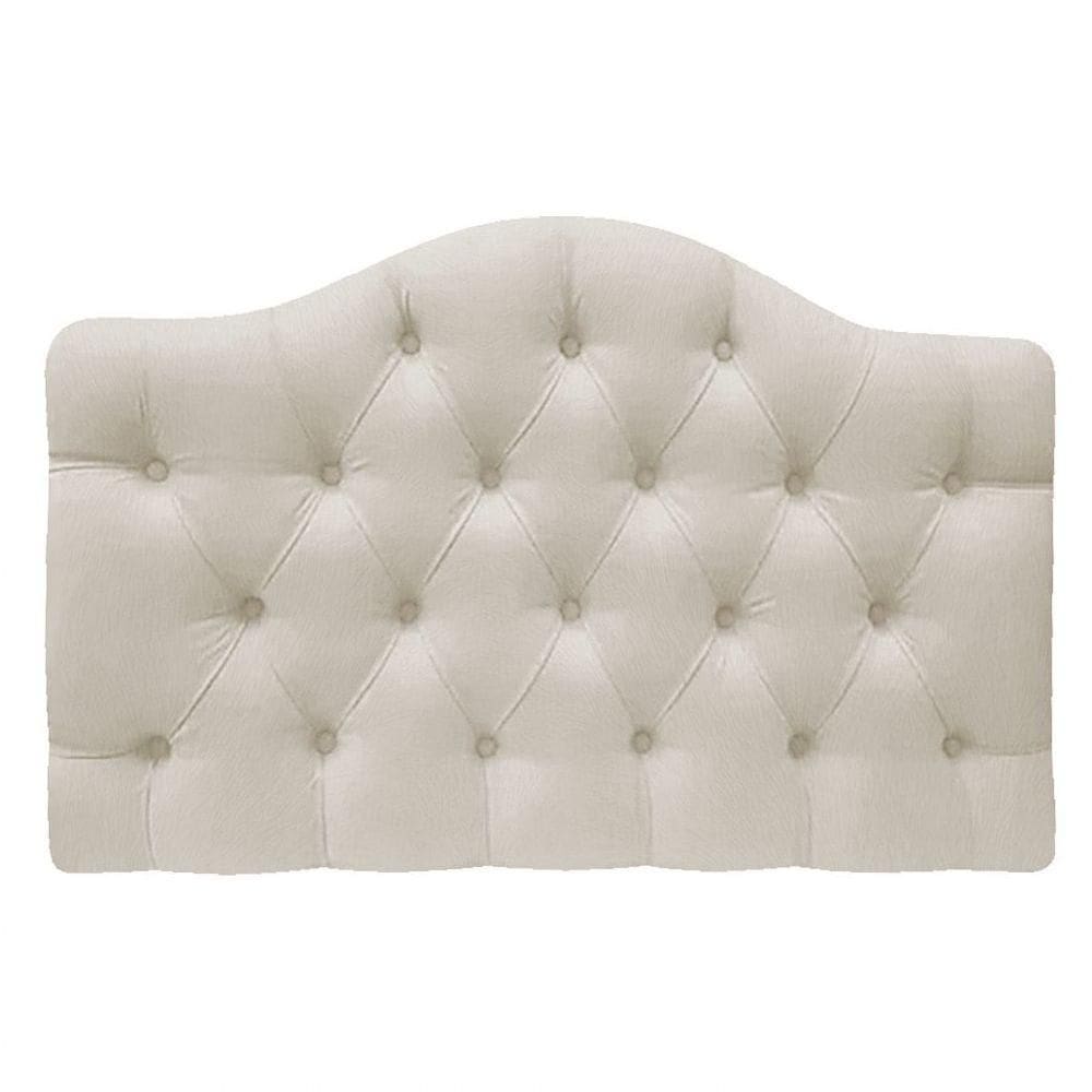 Cabeceira Suspensa Imperatriz 160 Cm Queen Size Suede Bege