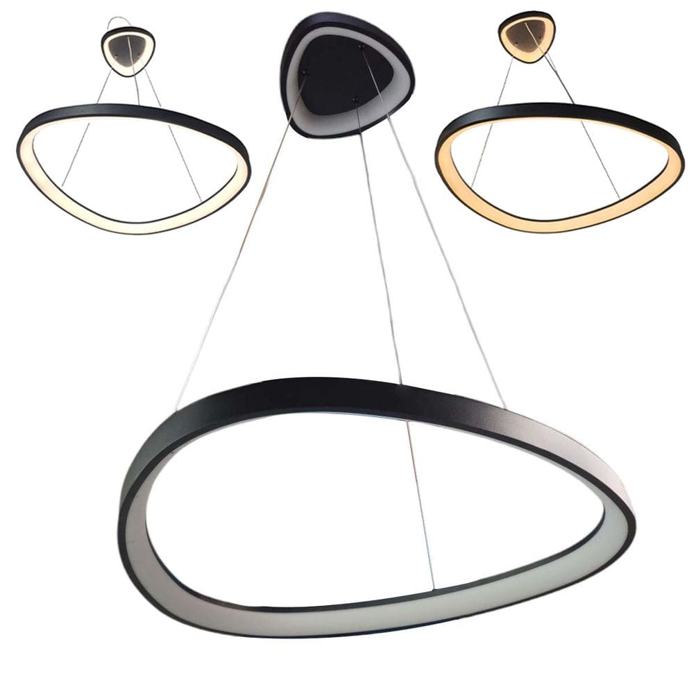 Lustre Luminaria Pendente 3 Em 1 Iluminaçao Decoraçao Sala Estar Quarto Casa