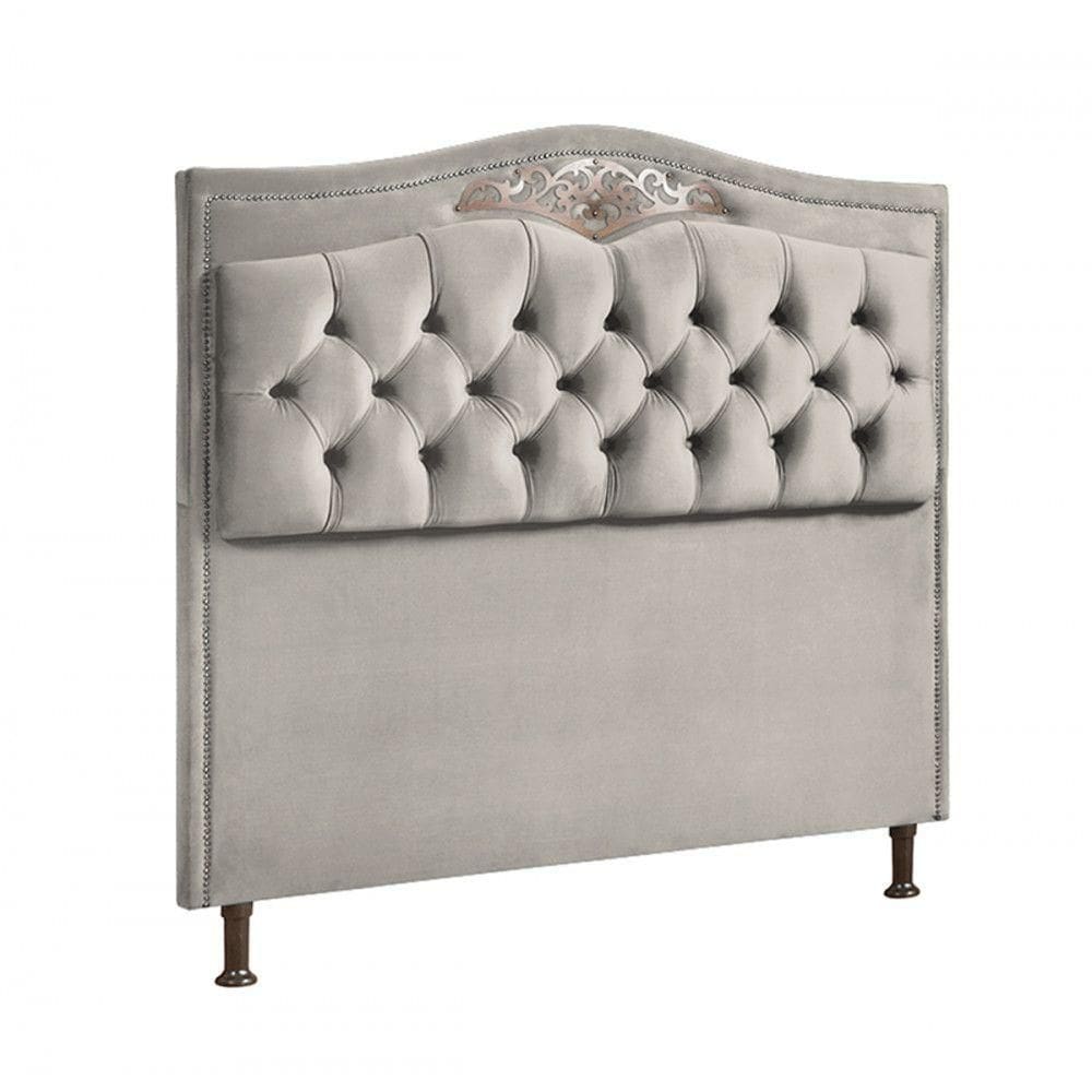 Cabeceira Holanda 1,60 Para Cama Box Queen - Veludo Marfim