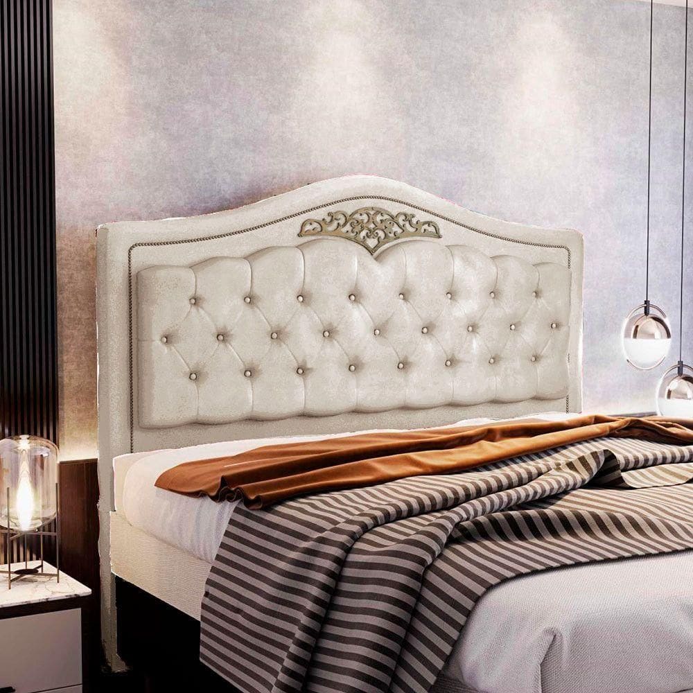 Cabeceira Holanda 0,90 M Solteiro Design Retro Speciale Home Marfim