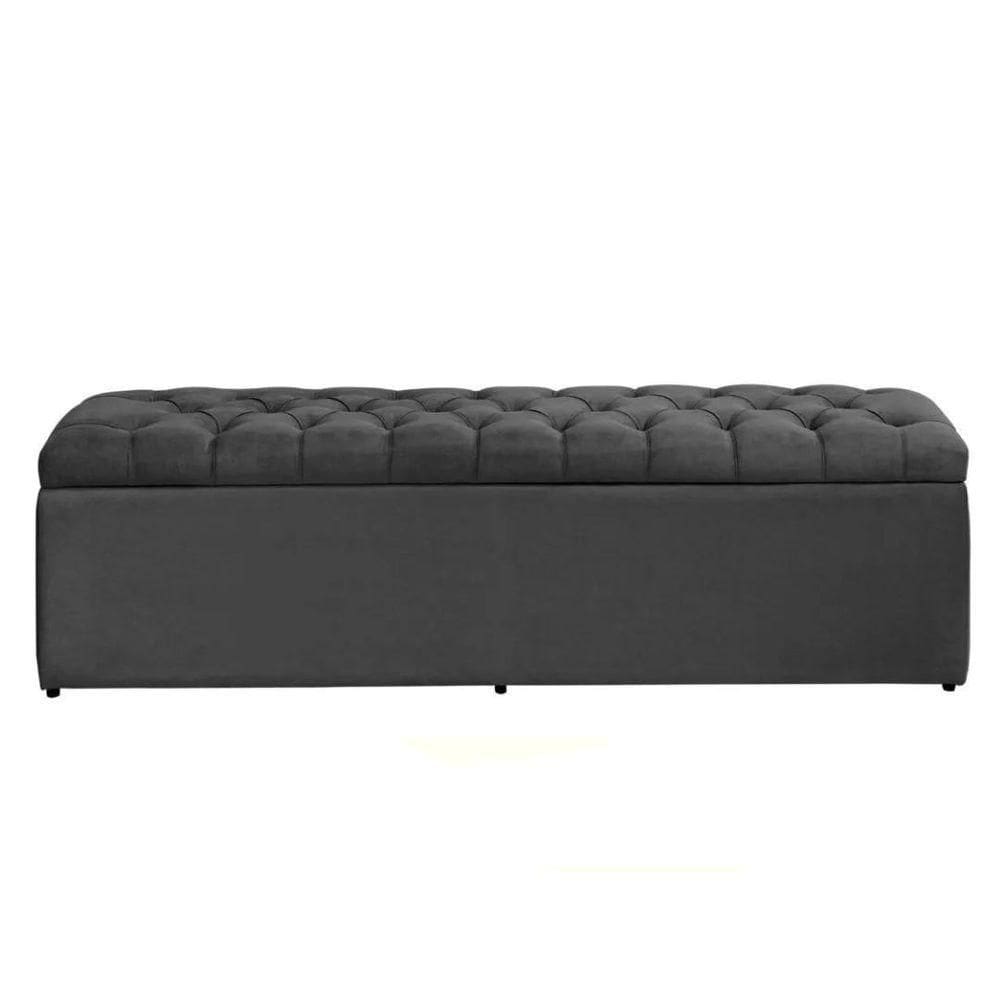Báu Calçadeira Sapateira Dubai 1,38 Mt-suede Cinza