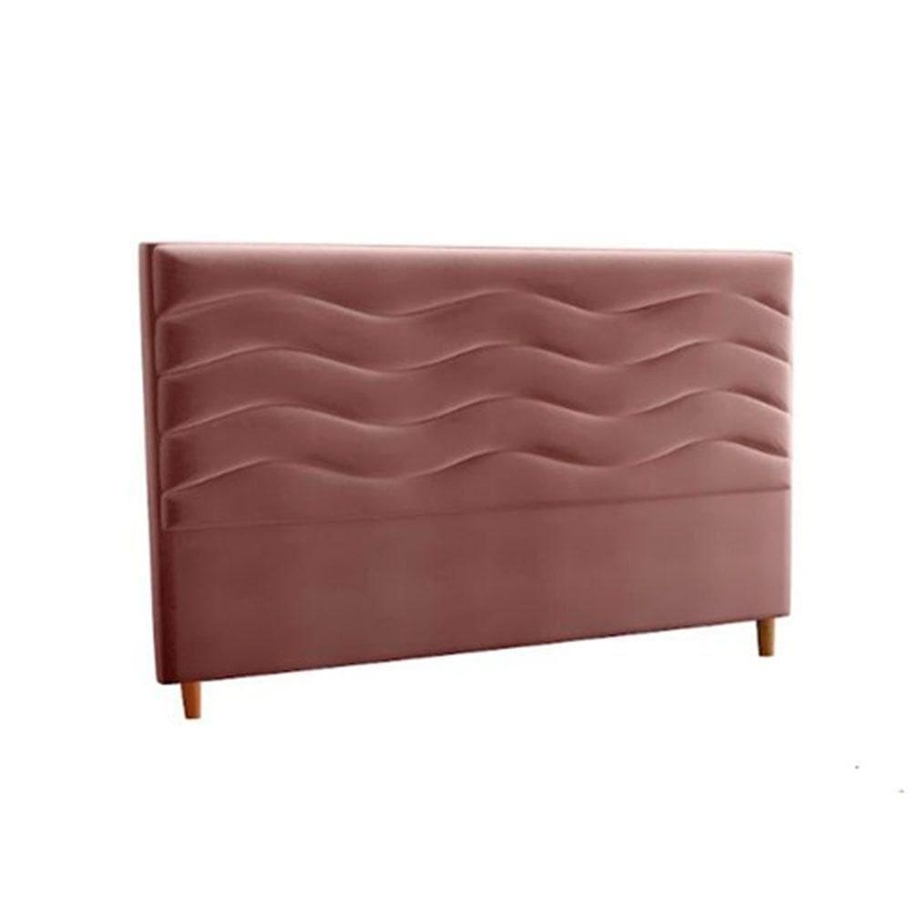 Cabeceira Madrid King 193 Cm Suede Meu Sofá Online Rosa
