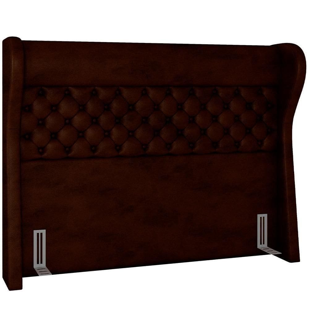 Cabeceira Cama Box Queen 160cm P05 Madrid Couríssimo Marrom