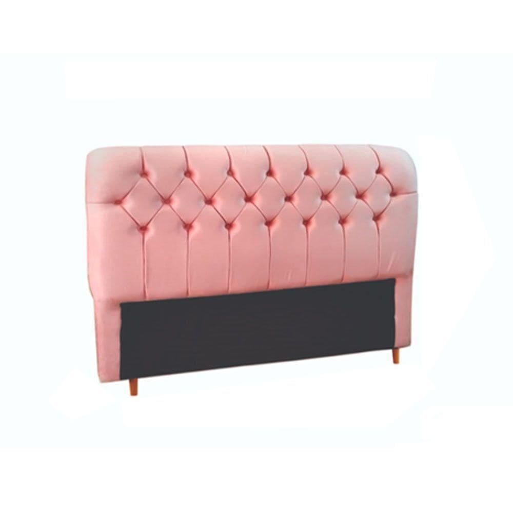 Cabeceira Roma Capitonê Queen 156 Cm Suede Meu Sofá Online Rosa