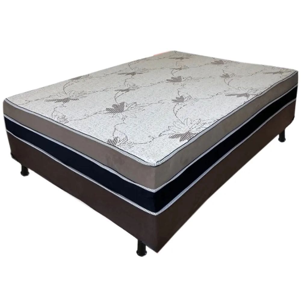 Cama Box Absolut Casal Ortopédica 138x188x32cm Bio Flex Cor Marrom