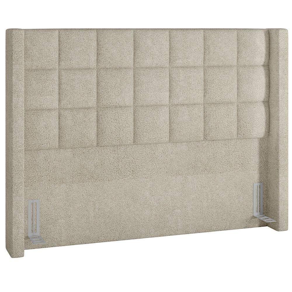 Cabeceira Cama Box Casal 140cm P05 Paris Bouclê Creme