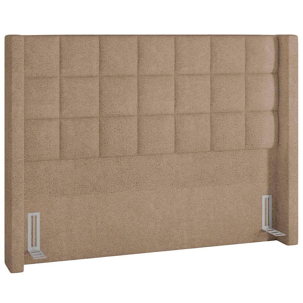 Cabeceira Cama Box Casal 140cm P05 Paris Bouclê Bege