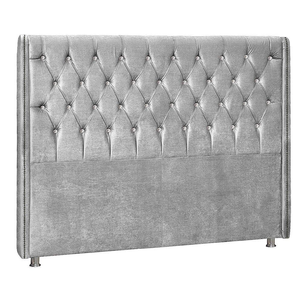 Cabeceira Solteiro Tóquio P04 90 Cm Suede Cinza Tca 940