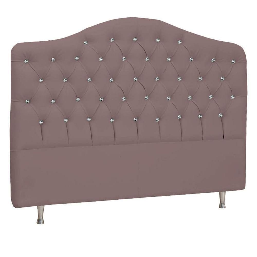 Cabeceira Casal Florence P04 140 Cm Suede Rosê Tca 949