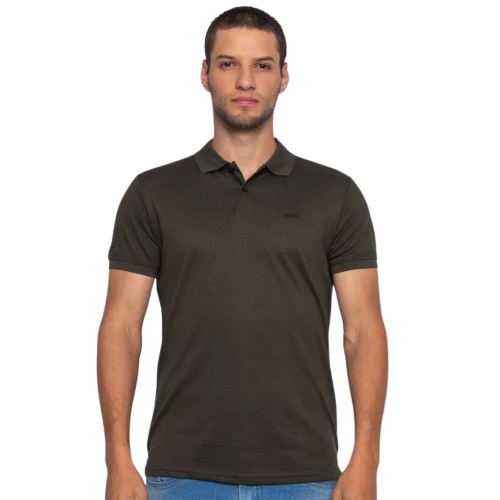 Camisa Polo Masculina Fatal Verde Escuro 30171