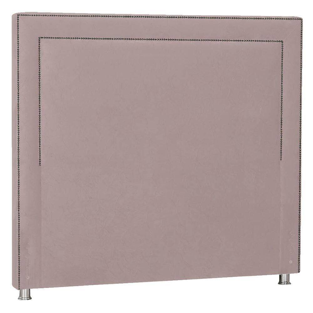 Cabeceira Casal Moscou P04 140 Cm Suede Rosê Tca 949