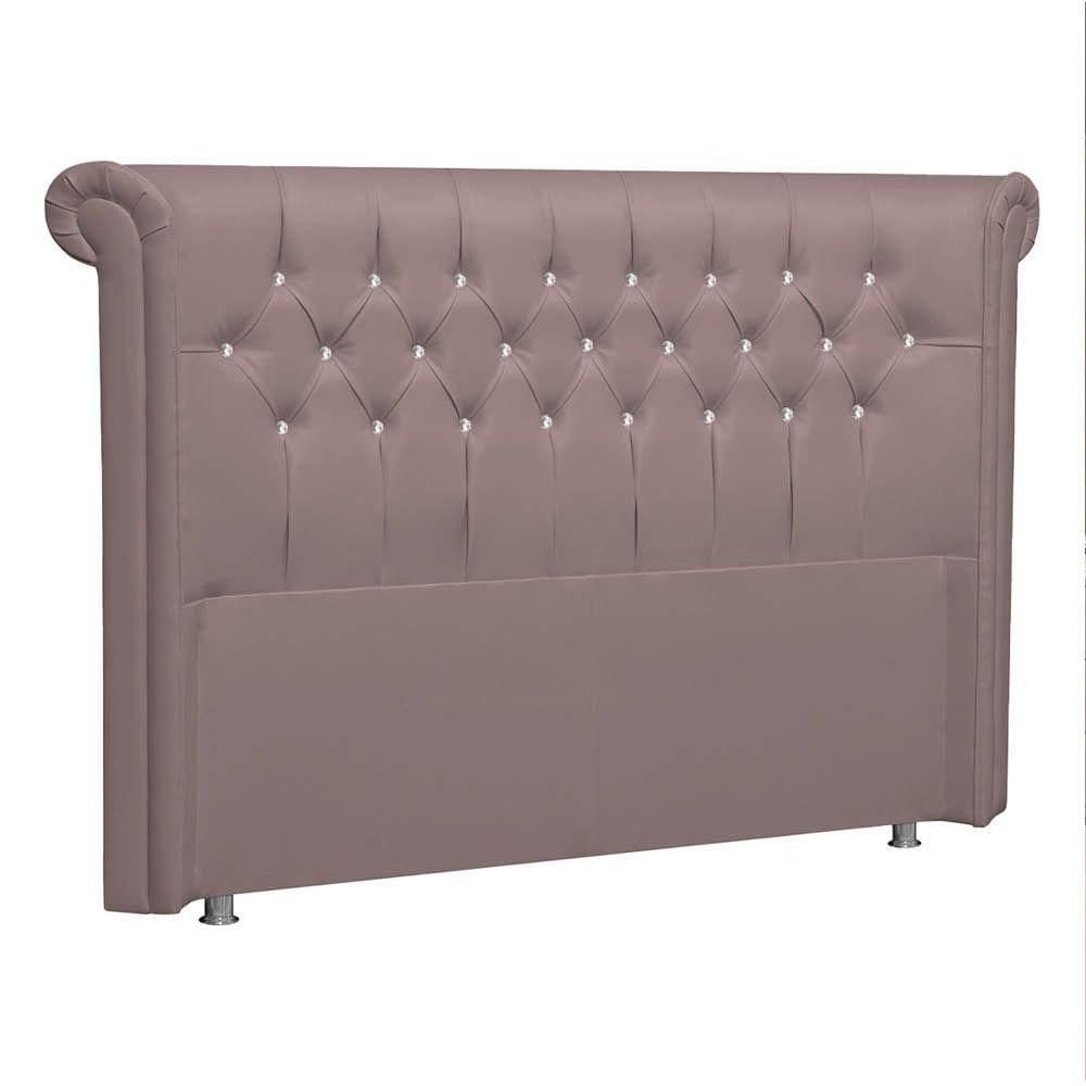 Cabeceira Solteiro P04 90 Cm Suede Rosê Tca 949