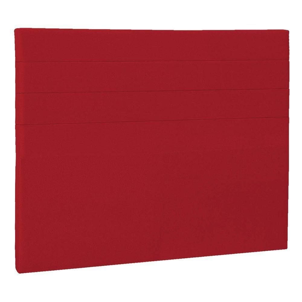 Cabeceira Casal Porto P04 140 Cm Suede Vermelho