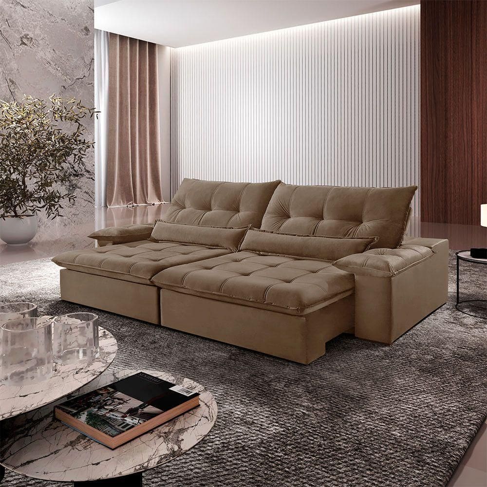 Sofá Nivus Veludo 2 Módulos 90cm B25cm Meu Sofá Online B016 Veludo Marrom