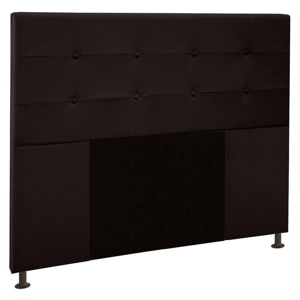 Cabeceira Cama Box Casal Queen 160Cm D10 Safira Corano Marrom - Mpozenato
