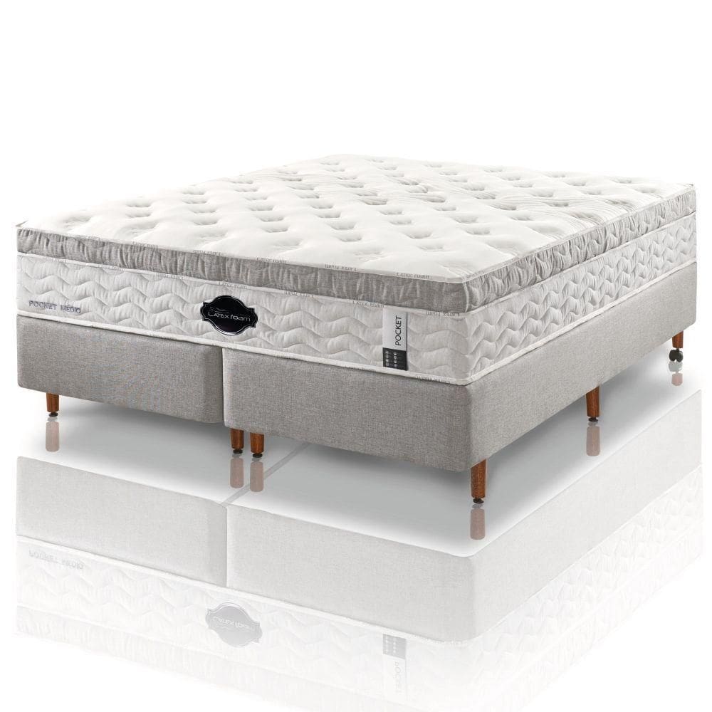 Colchão De Látex Médio Box Solteiro King 96x203cm