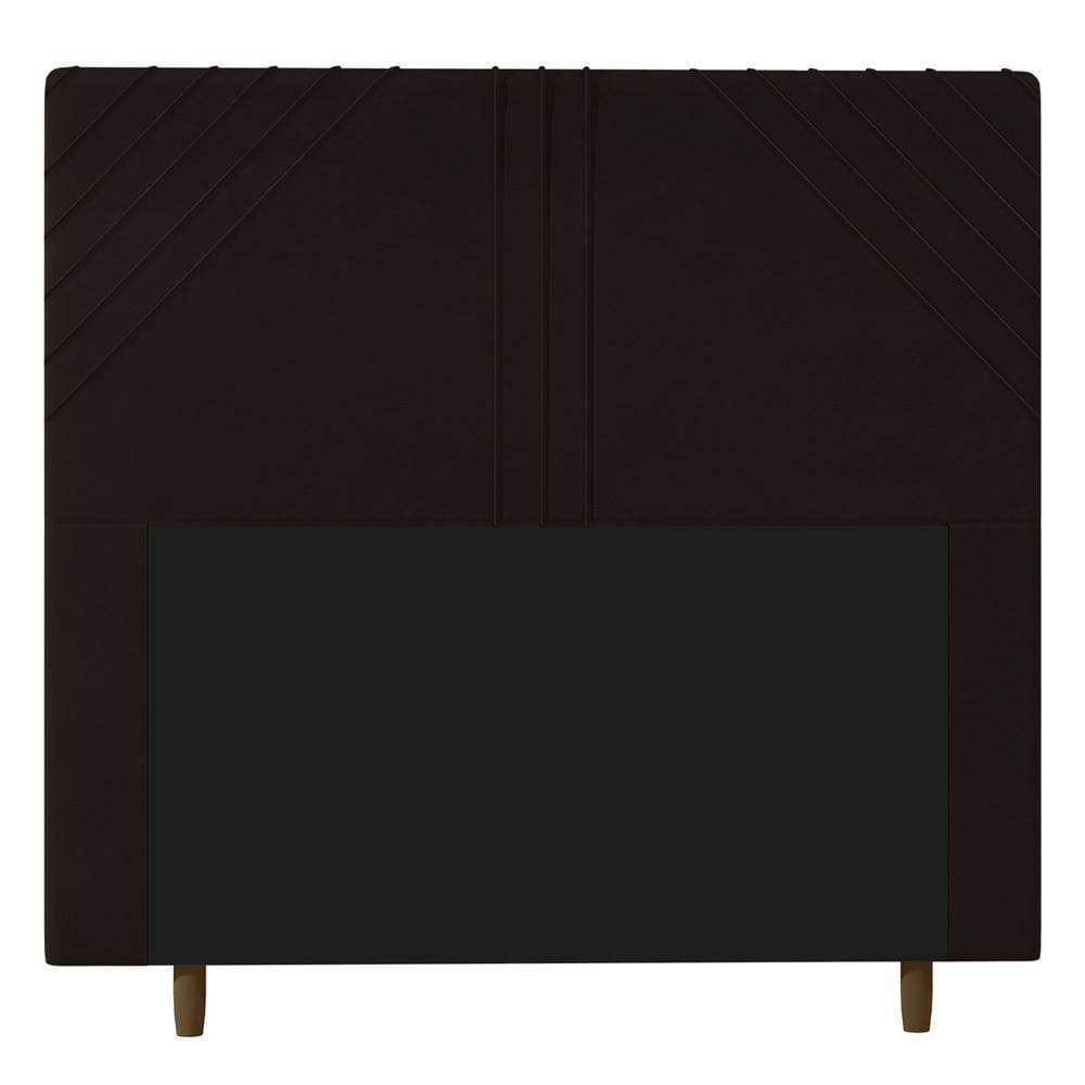 Cabeceira Cama Box Casal Queen Size Lisboa 160cm Marrom