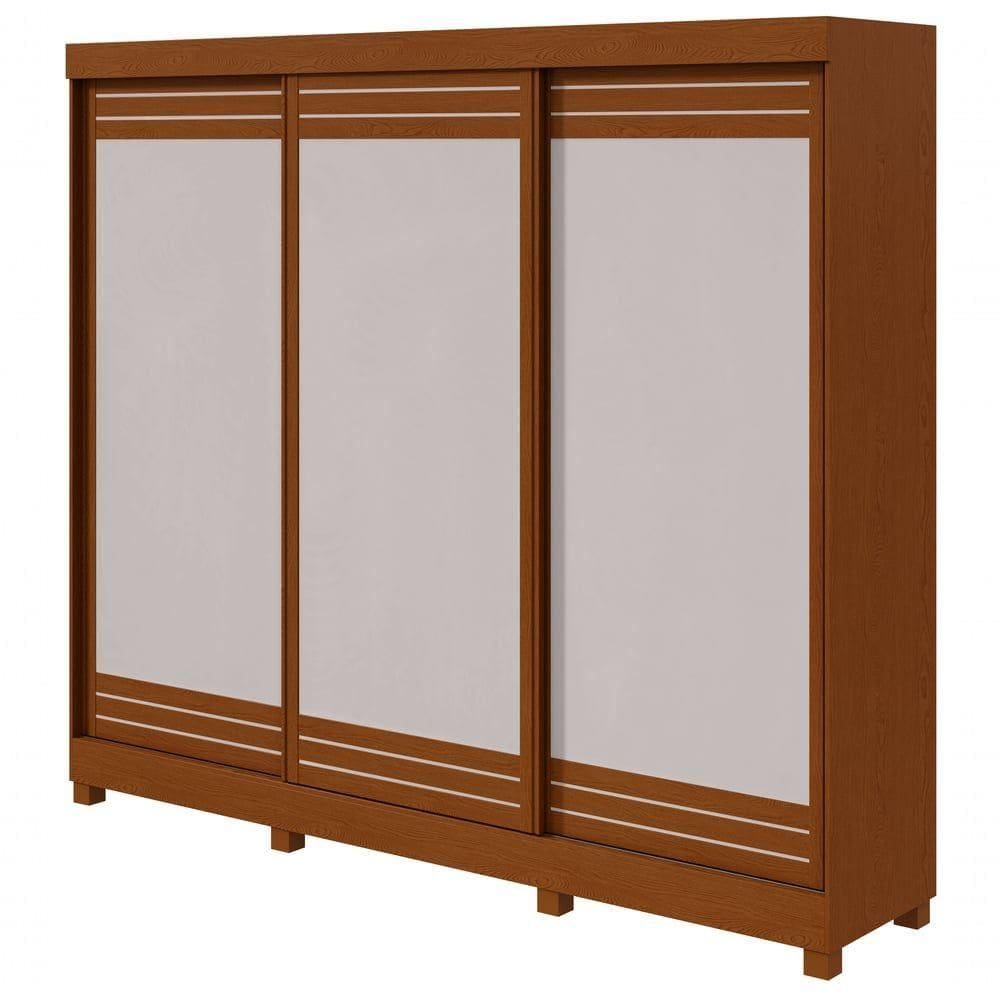 Guarda-roupas Casal Nice 3 Portas 4 Gavetas Flex Com Pés - Lopas Frassino/off White