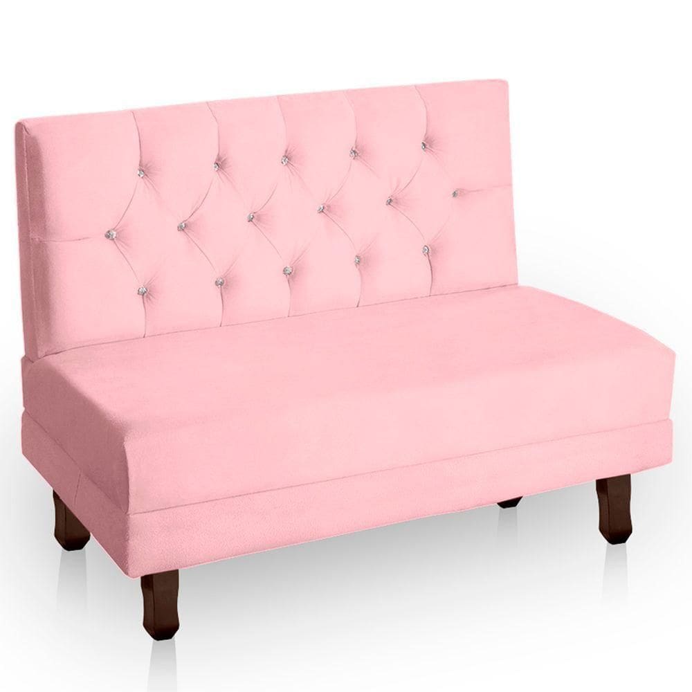 Canto Italy Confortável Para Apartamento Cozinha E Restaurantes Suede Cor Rosa Bebe