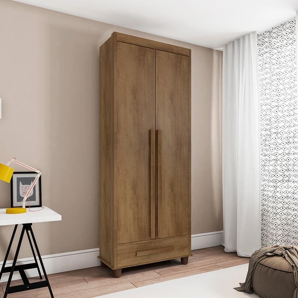 Guarda Roupa Com 2 Portas Trento Cinamomo
