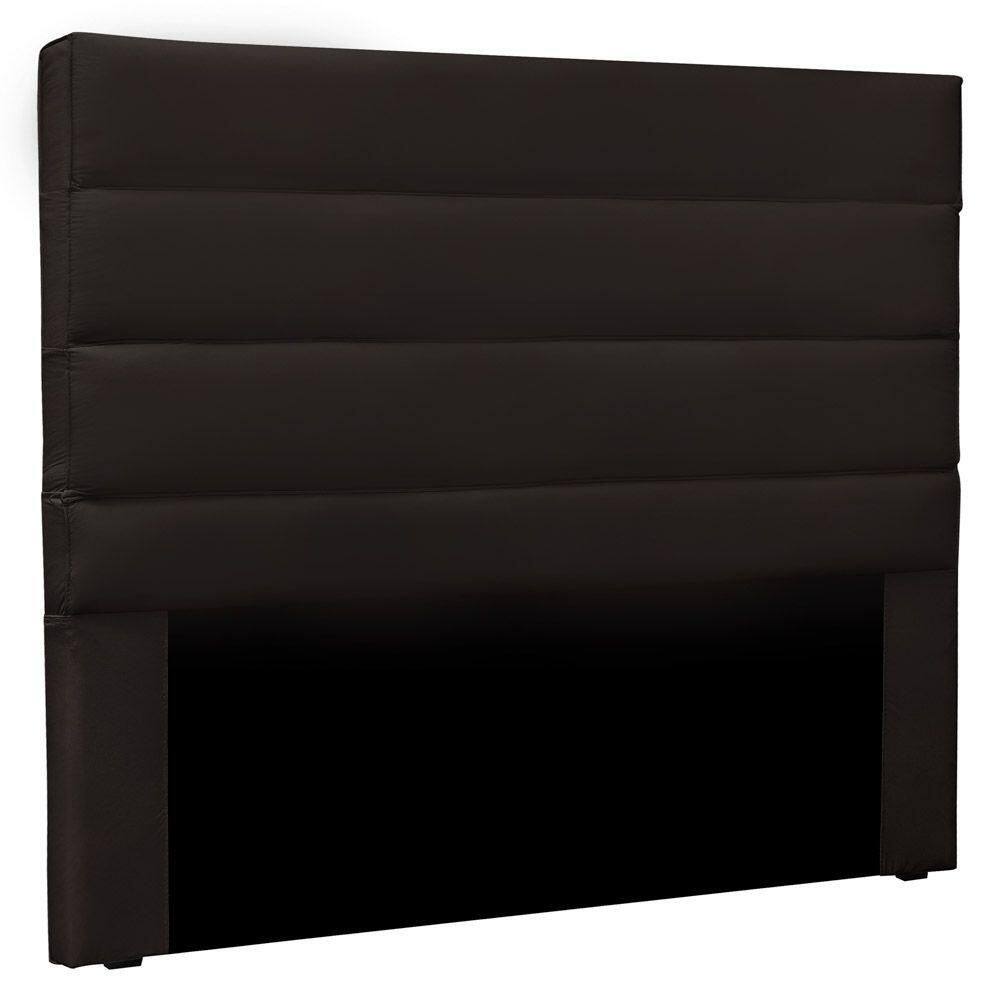 Cabeceira Estofada Cama Box Casal 140cm Corano Marrom