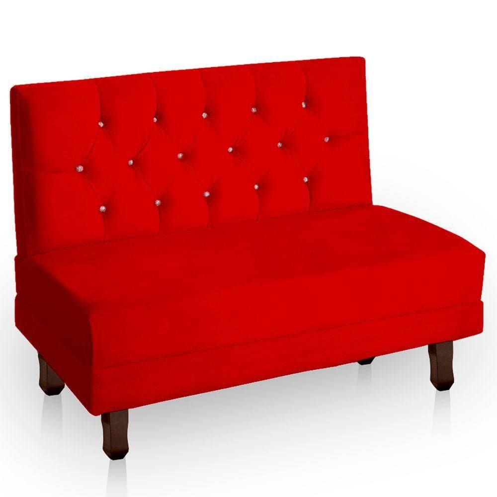 Canto Italy Confortável Para Apartamento Cozinha E Restaurantes Suede Cor Vermelho