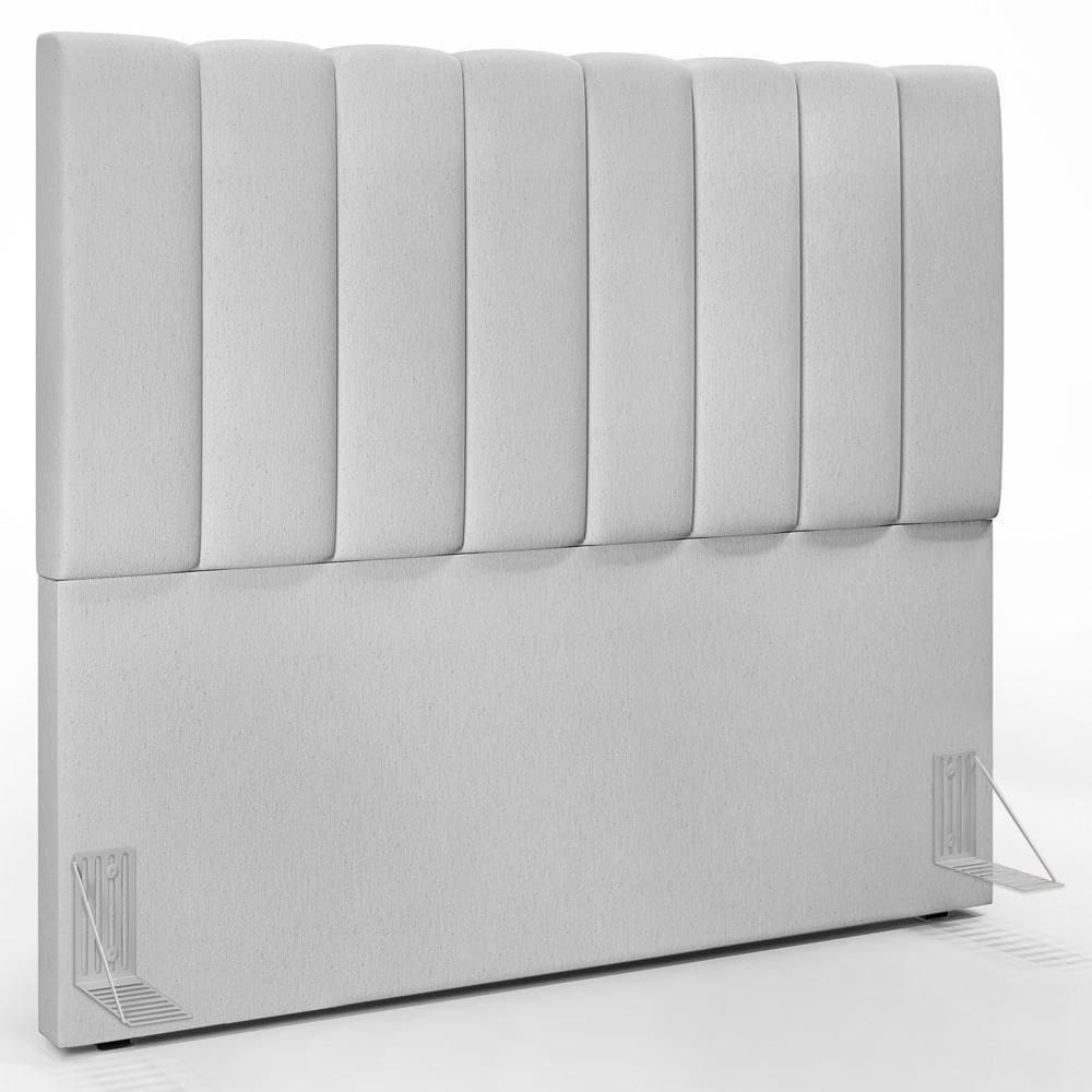 Cabeceira Cama Box Casal 140 Cm Dália W01 Linho Cinza